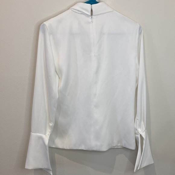 Intermix Rinnah Tie Detail Choker Neck Blouse - Picture 7 of 9